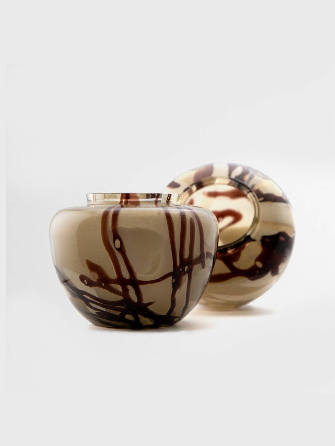 House of Roya Ltd – Großhandel Vasen – Posy-Vase in geräuchertem Alabasternebel