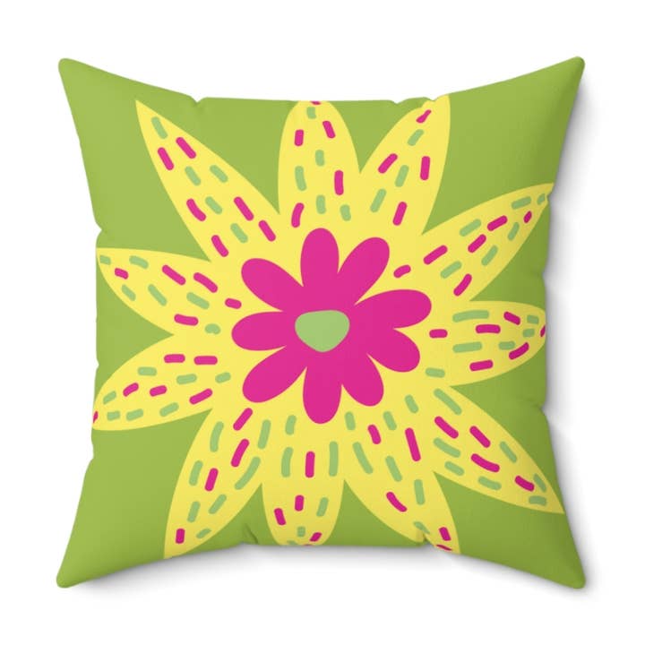 Kudde Star Fuscia Grön för wholesale av COUTUIQ
