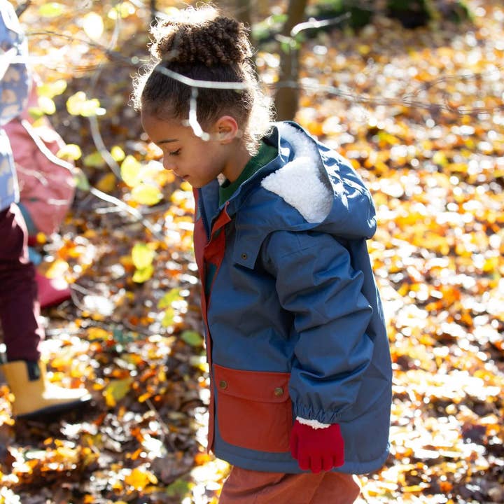 Abrigo de Invierno Impermeable Reciclado Azul Luz de Luna para venta al por mayor de Little Green Radicals EU