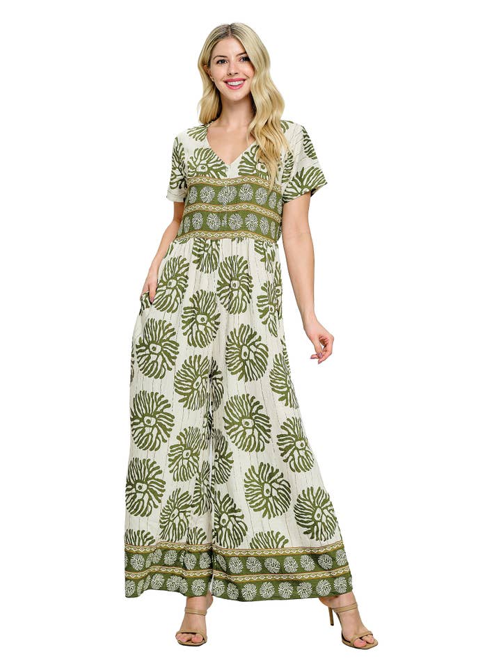 Mono casual con volantes estampado para venta al por mayor de Yak & Yeti