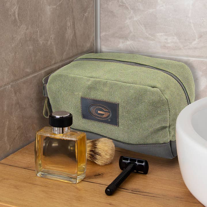 Zep-Pro - Wholesale Toiletry Bag - Men's - Georgia Bulldogs Waxed Canvas Toiletry Dopp Bag7