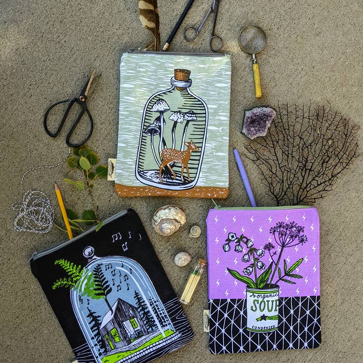 ilikesara | art + goods - Wholesale Pouch - Women's - zippered pouch | bell jar home