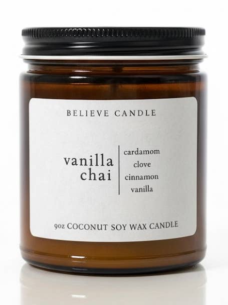 Vela Vanilla Chai para venta al por mayor de Believe Candle