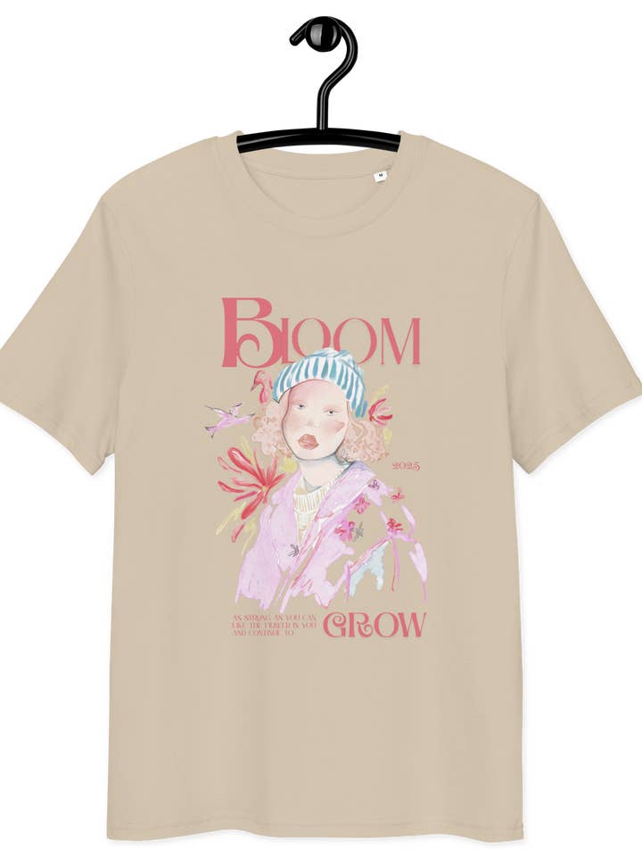 Unisex Organic Cotton T-Shirt in Desert Dust for wholesale by MiniDei