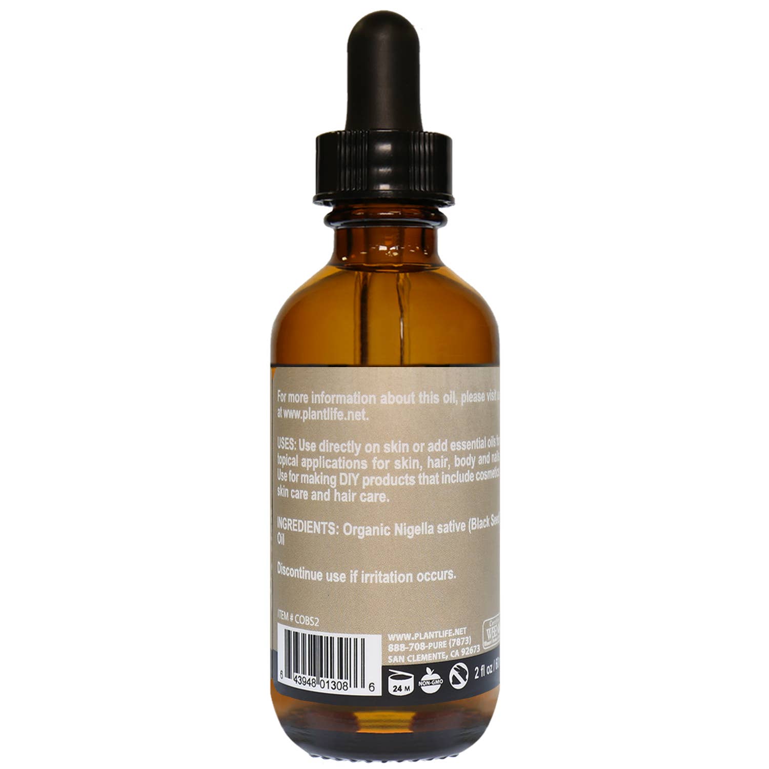 Plantlife - Wholesale Bath/Body Oil - Black Seed Oil 2 oz1