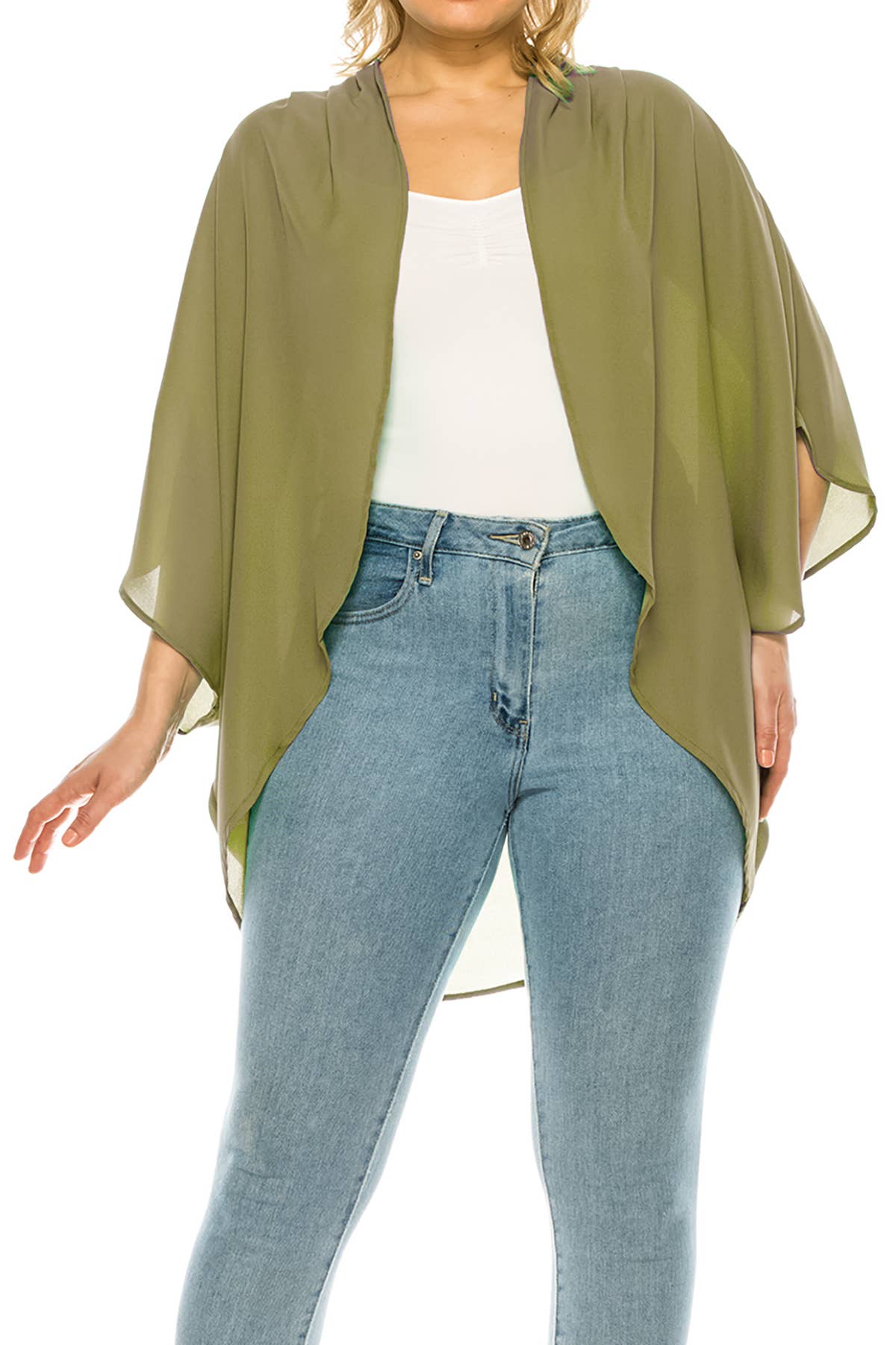 MOA COLLECTION – wholesale Kofta - Dam – Flowy Kimono Ärmad Kofta i Plus-Size11