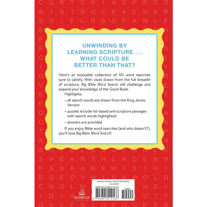 Barbour Publishing, Inc. - Wholesale Puzzle - Adult - Big Bible Word Search: 101 Puzzles!