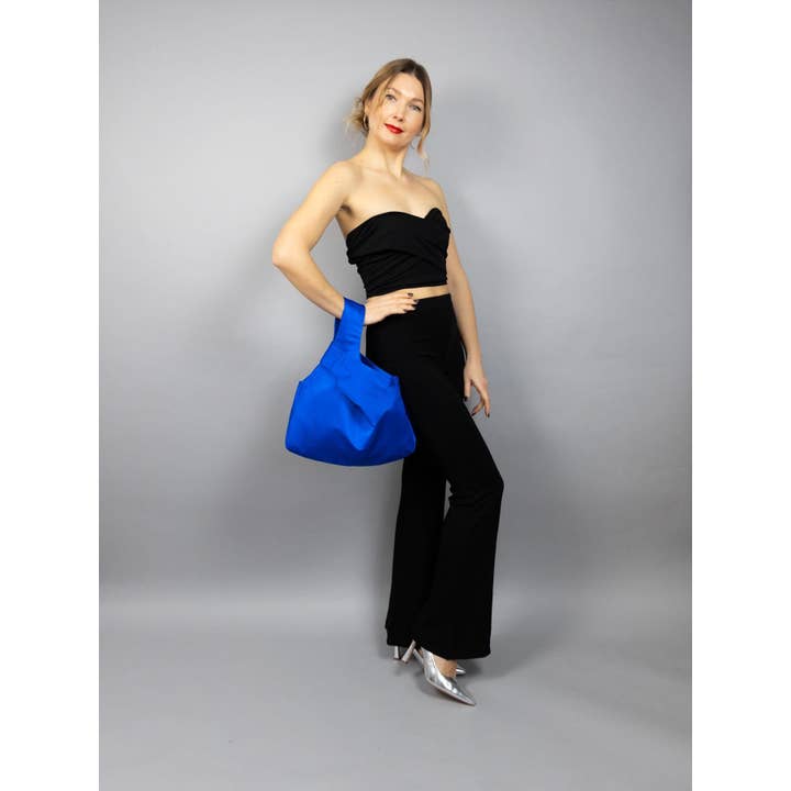 BridalSpain – wholesale Presentpåse – Brudens nödvändigheter presentpåse med japansk knut, kunglig blå3