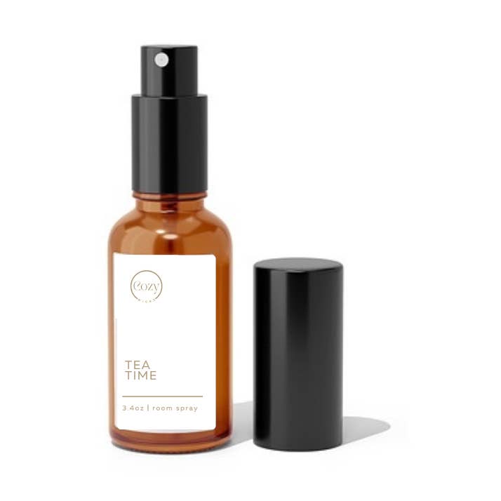 Tea Time room spray for wholesale by Cozy Wicks Candle Company