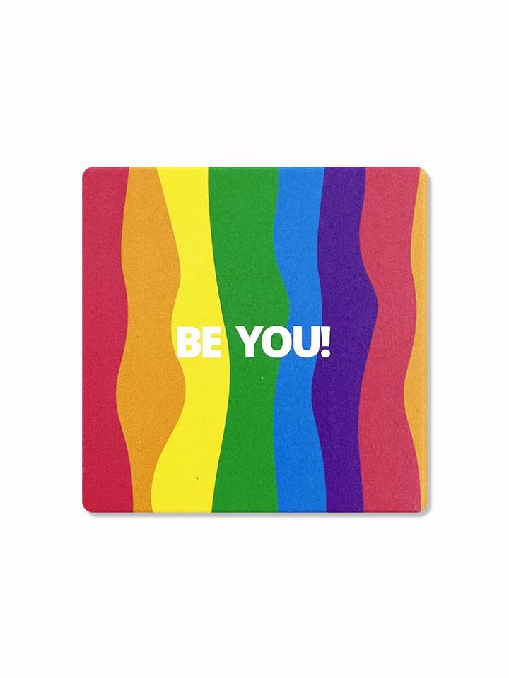 Sous-verres LGBTQ+ : Rainbow Be You ! pour la vente par TrendyLake