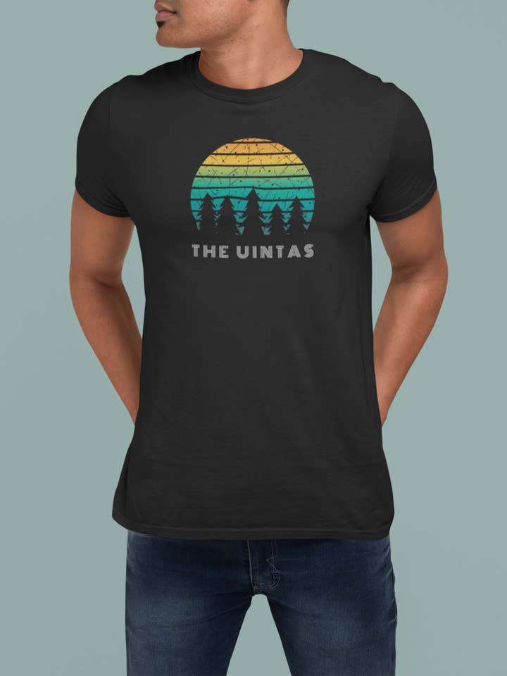 The Uintas Tee for wholesale by Wander West Threads