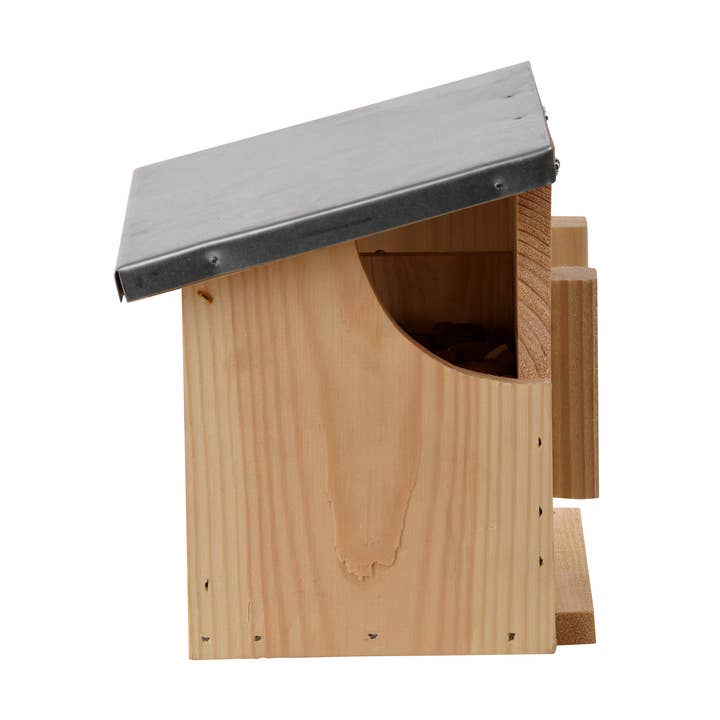 Squirrel Double Observation/Feeder for wholesale by Esschert Design USA