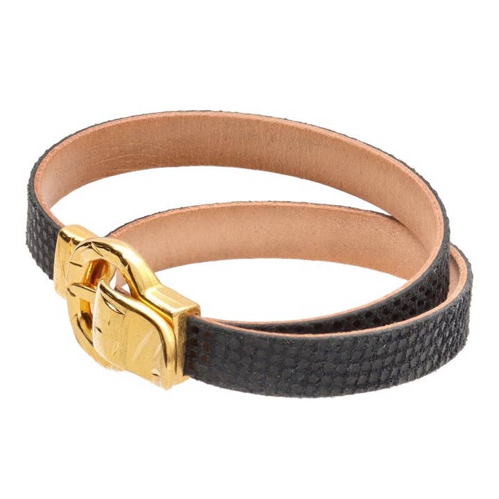 Lederarmband mit Schnalle für den Großhandel von Las Joyas de Amanda