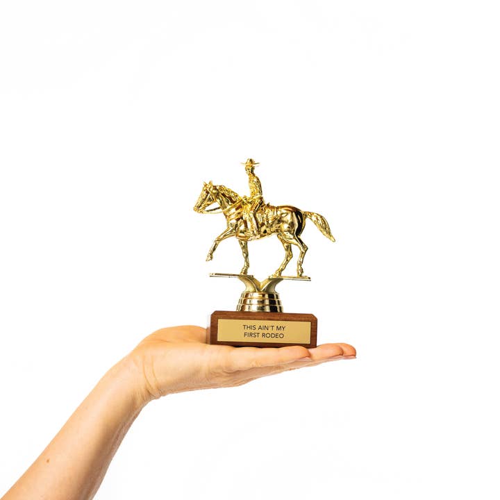 Jenni Earle - Wholesale Decorative figurine - Empowering Trophy - "THIS AIN'T MY FIRST RODEO"2