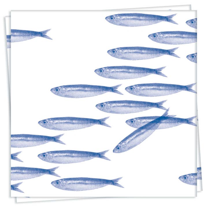 Sardine Cocktail Napkin for wholesale by Trendy Table