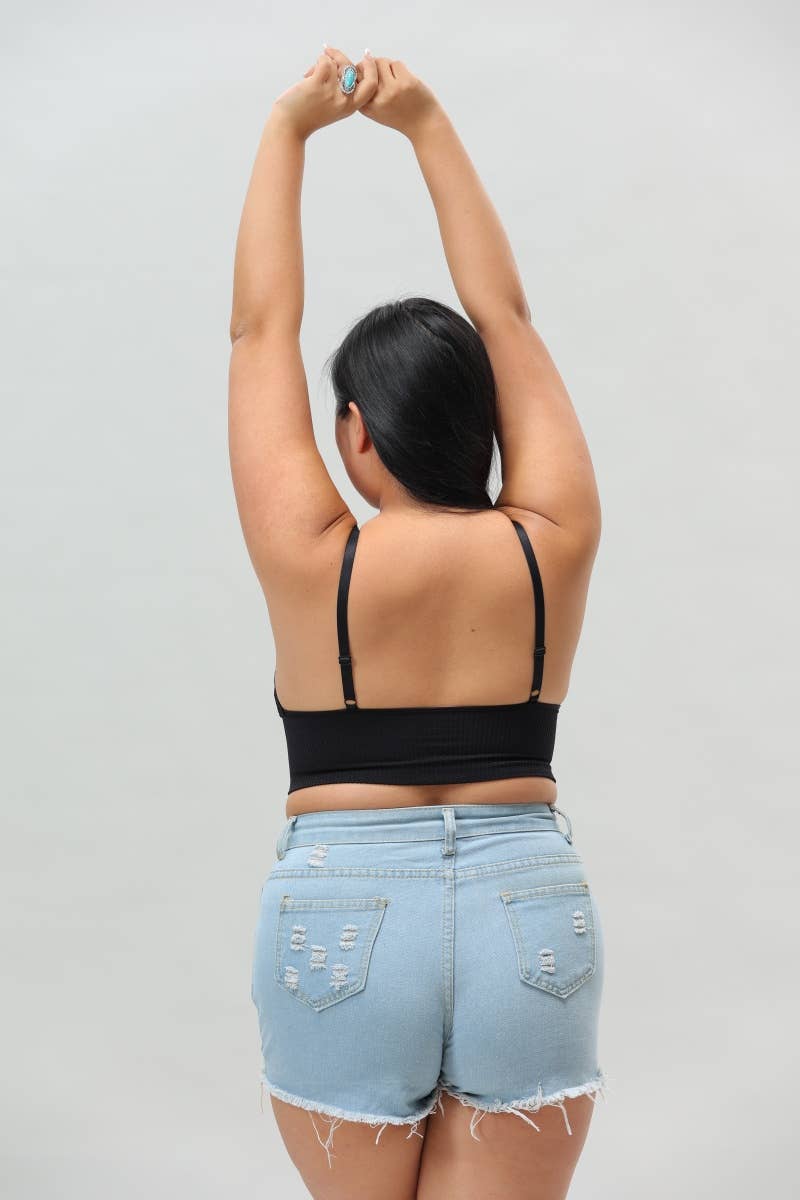 Leto Accessories – Großhandel Bralette – Damen – Luxe Loop Spitzen-Lounge-Top in Übergröße - Loungewear4