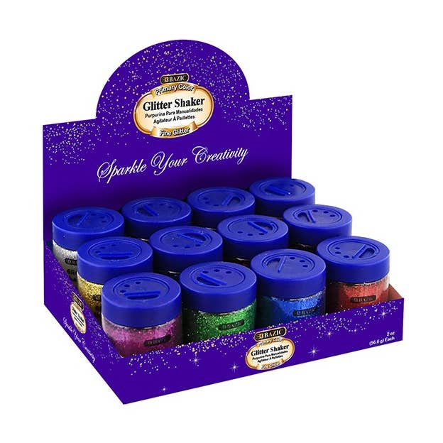 2 oz Primary Color Glitter Shaker for wholesale by Luna Office Supply - Everyday Essential