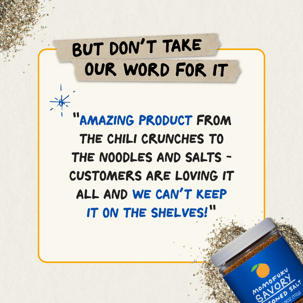 Momofuku - Wholesale Salt - Savory Seasoned Salt | Spice Blend | Stocking Stuffer | Gift2