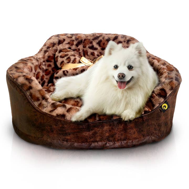 Precious Tails - Wholesale Pet bed – Cat/dog - Precious Tails Leopard Princess Bed