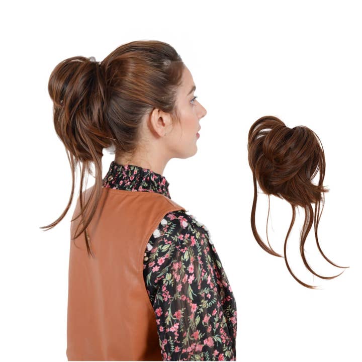 AK Brand - Wholesale Hair Extensions - 7.8 Inch Messy Bun Hair Piece for Women4