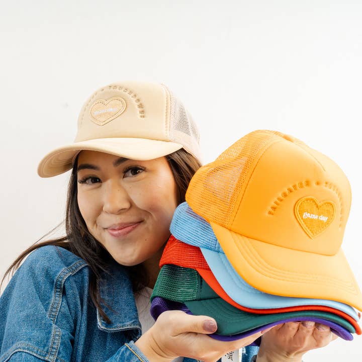 Game Day Trucker Hat - 8 Colors Available! for wholesale by The Darling Effect
