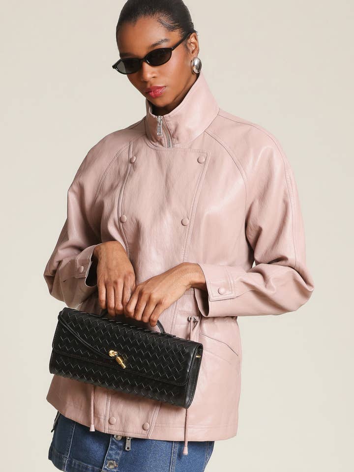 Faux-Ever Leather™ Anorak for wholesale by Avec Les Filles