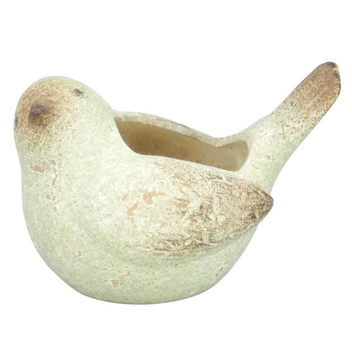 Resin Bird Mini Planter for wholesale by WT Collection