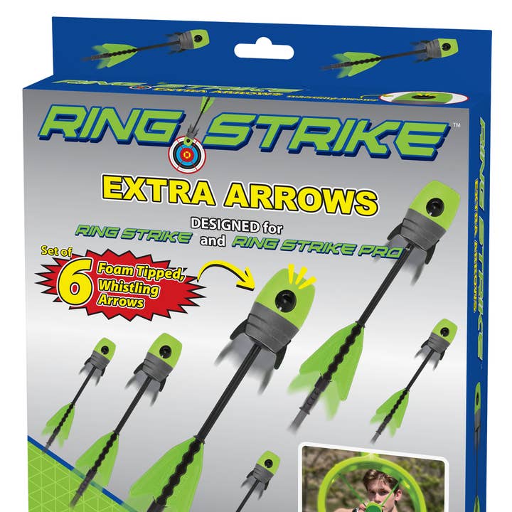 Ring Strike, Extra Arrows, Set of 6 (Green) for wholesale by Funwares