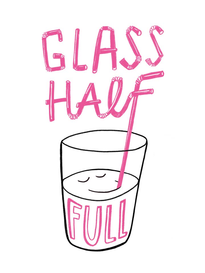 Serigrafia 'Glass Half Full' - A Nossa Vaca Molly vs Rich Wells por atacado de Printed by Us