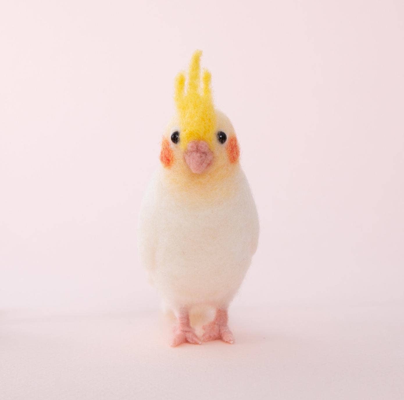 「FUNJI」In Japan - Wholesale DIY Craft Kit - Japanese Needle Felting Kit: Budgie & Cockatiel DIY Craft1