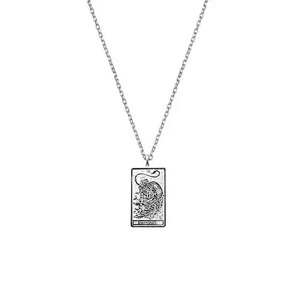 Ancient Things - Vendita all'ingrosso Collana con ciondolo/pendaglio - Collana mistica in argento con ciondolo a forma di tarocchi22