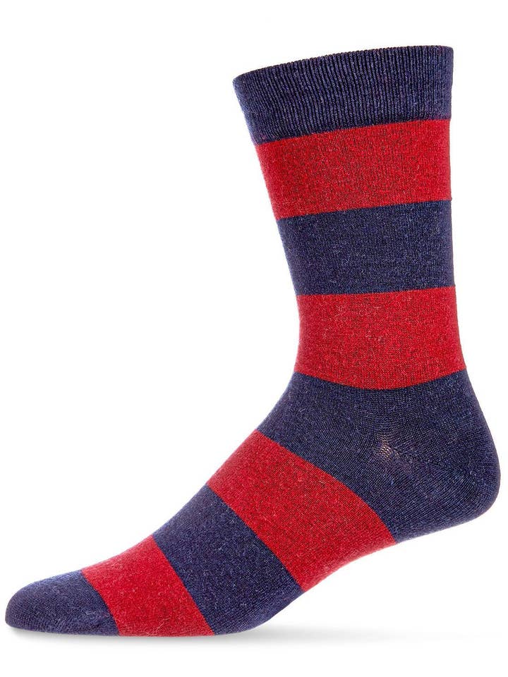 MeMoi — Meias masculinas listradas de caxemira por atacado de Infinity Classics International Inc.