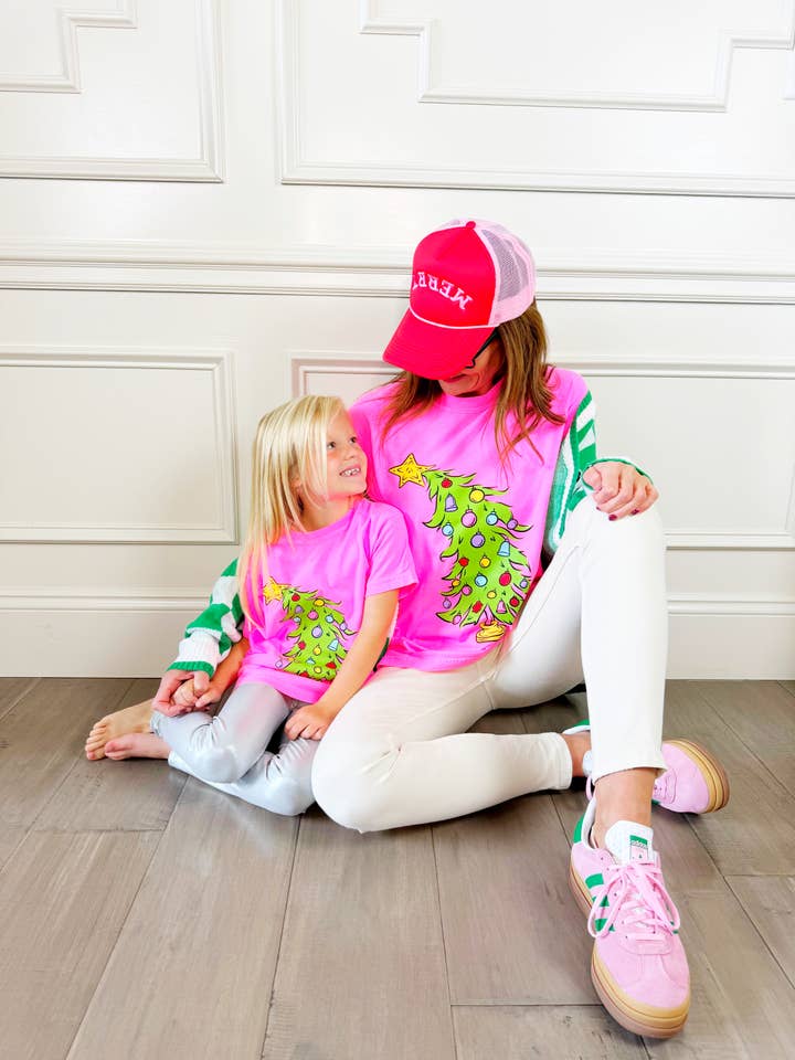 Poppy & Pine - Wholesale Screen Printed T-Shirt - Women's - Grinch Tree Tee Youth & Adult Tee