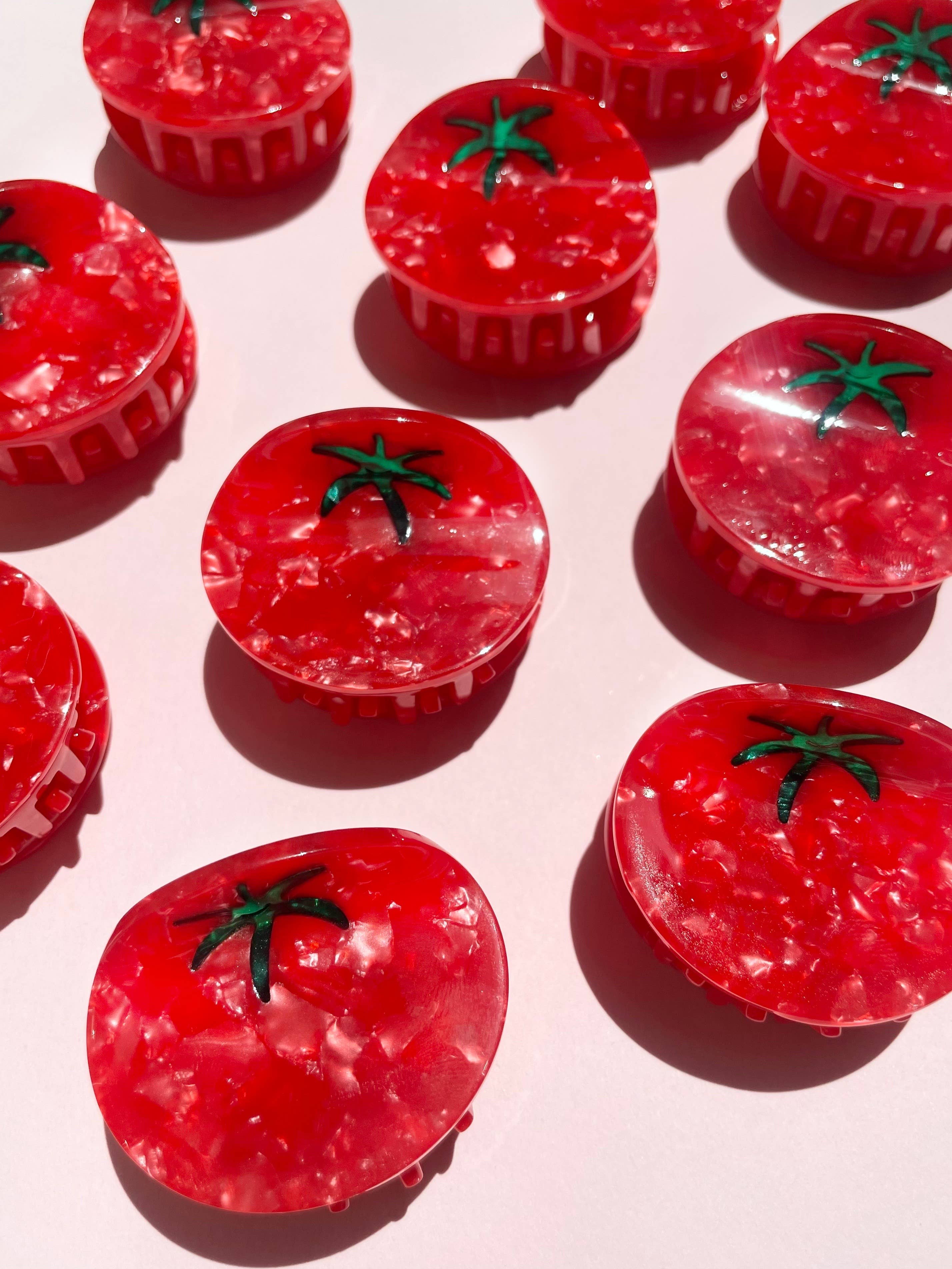 Line & Co - Vendita all'ingrosso Fermaglio per capelli - Donna - Molletta per capelli a forma di pomodoro in acetato di cellulosa3