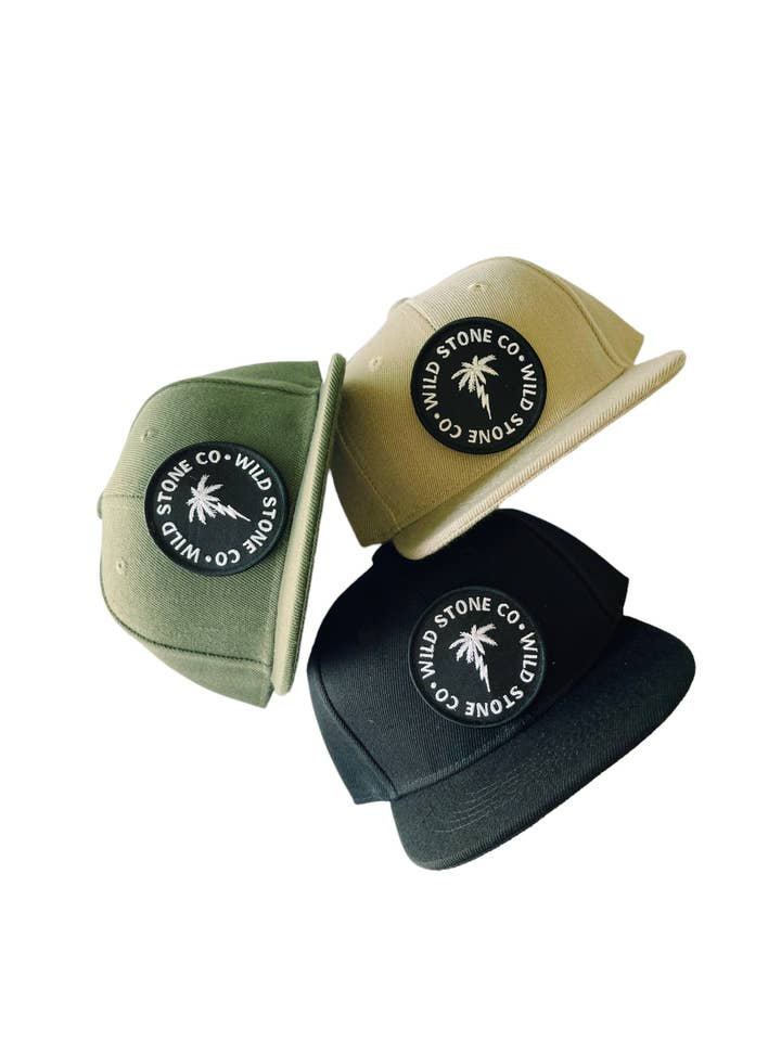 Electric Palm SnapBack for wholesale by Wild Stone Co