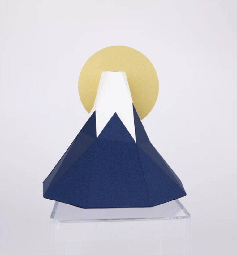 「FUNJI」In Japan - Wholesale DIY Craft Kit - KAKUKAKU Mount Fuji 3D Origami Paper Craft Kit1