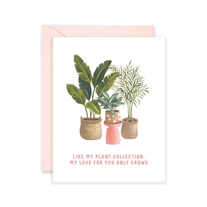 Plant Love Growth - Anniversary Card & Love Plant Card for wholesale by Isabella MG