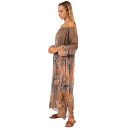 VeraMay - Wholesale Dress – Women's - 2555BB Fango Vera May Italian Silk Dress2