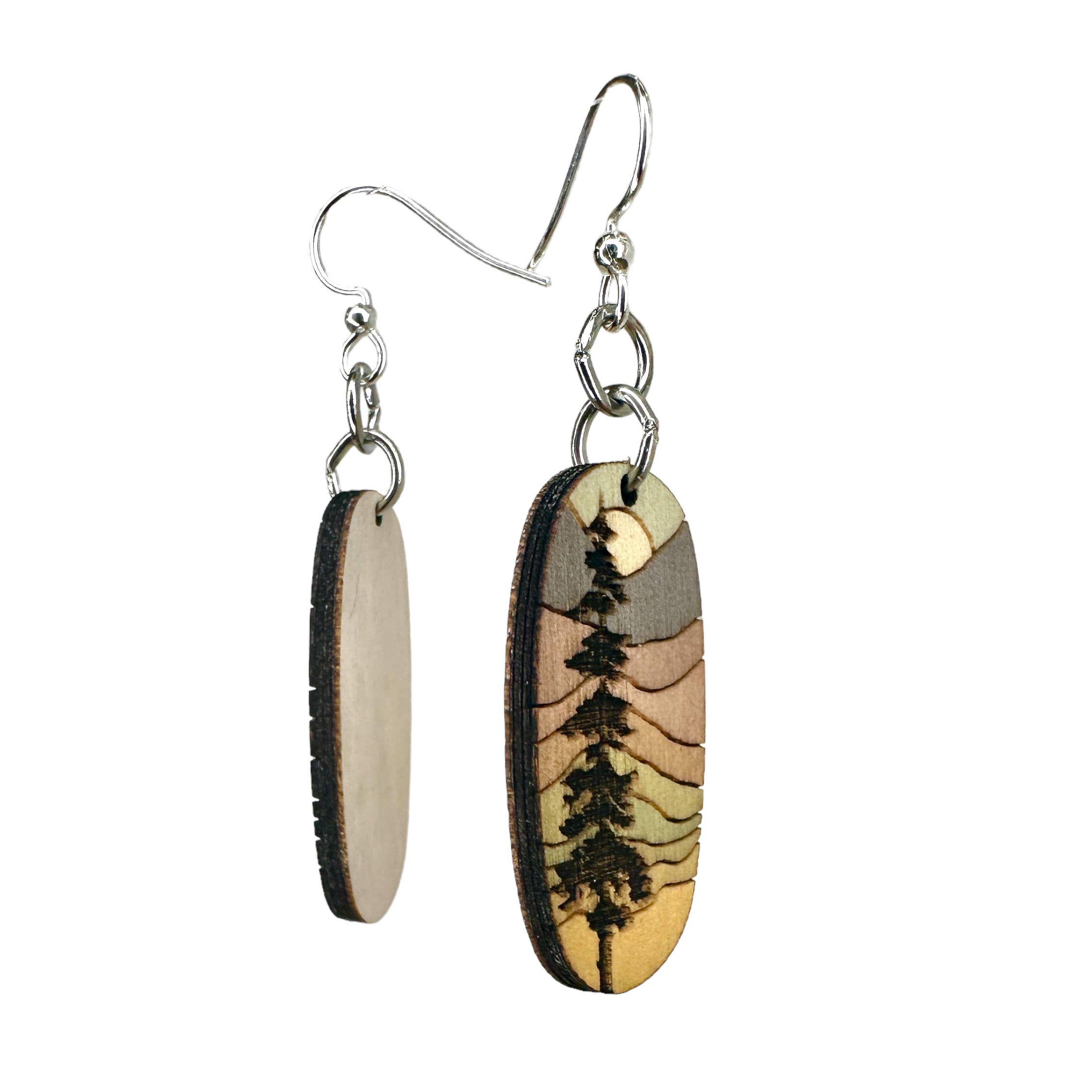 Green Tree Jewelry - Wholesale Dangle Earrings - Lone Pine Blossoms #2144