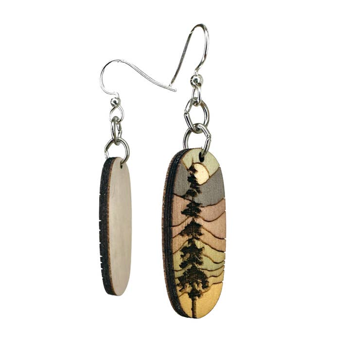 Green Tree Jewelry - Wholesale Dangle Earrings - Lone Pine Blossoms #2144