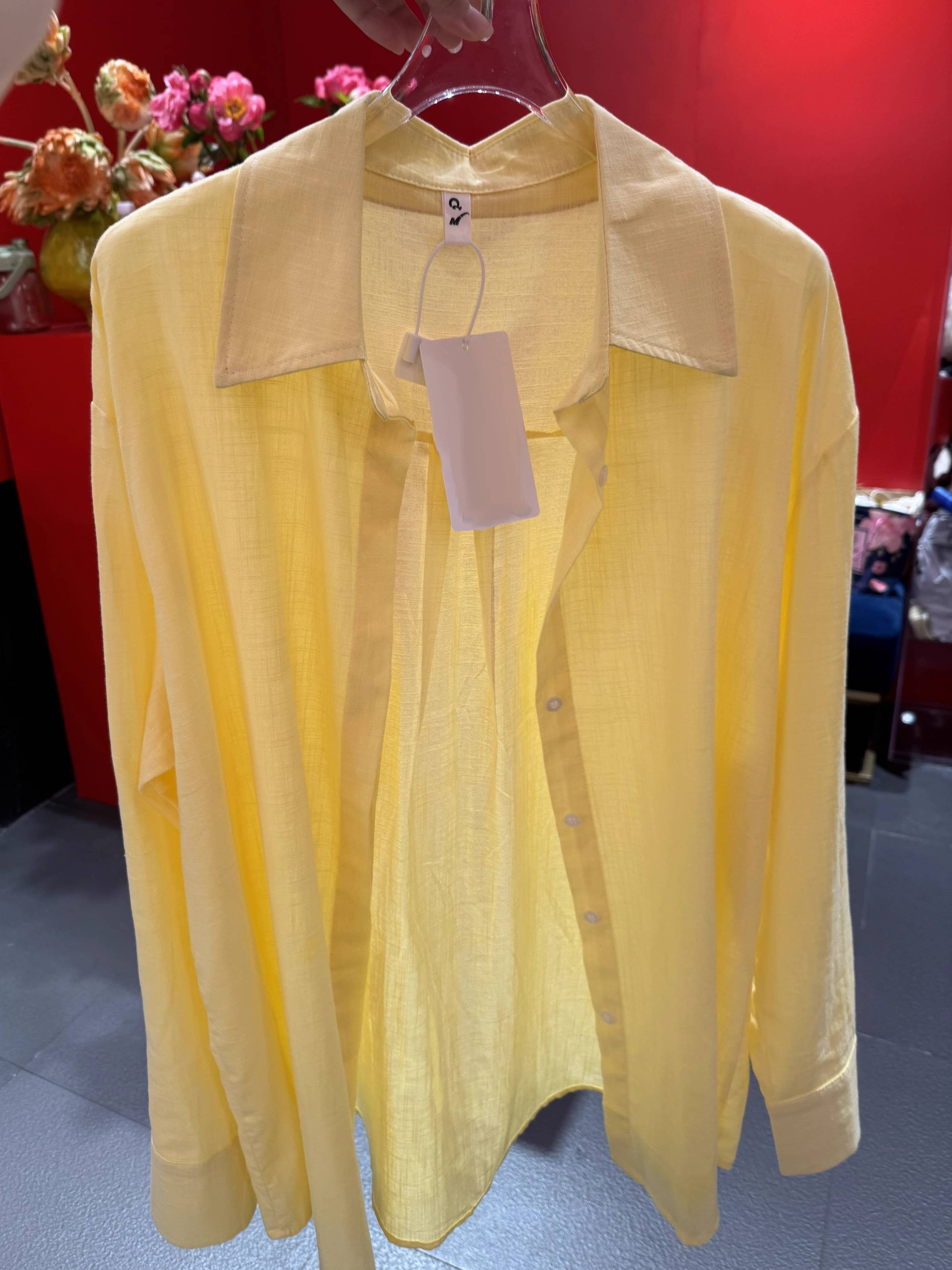 HIDDENBRAND - Wholesale Button Down Shirt - Women's - cotton linen blend button down shirt16