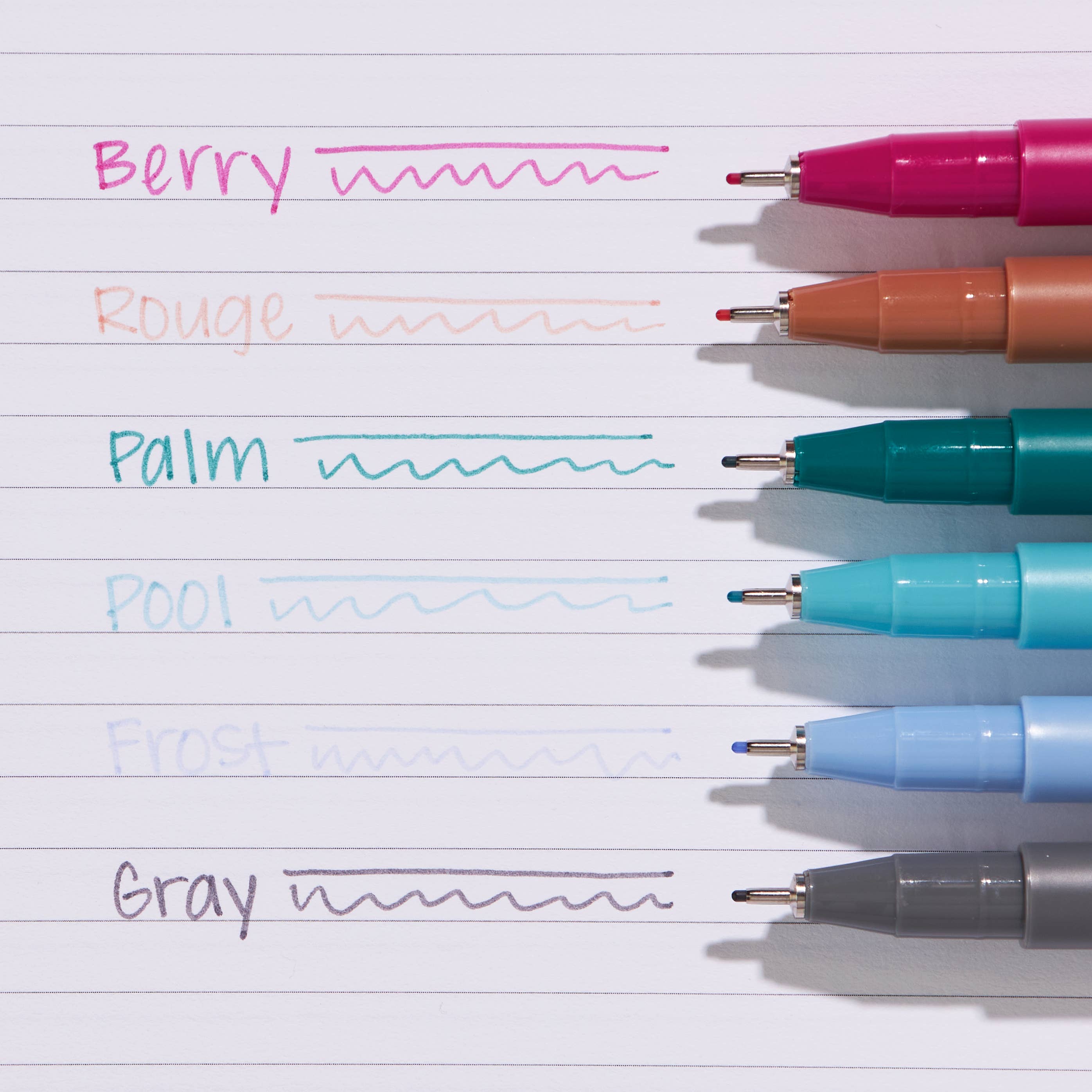 Erin Condren Design - Wholesale Marker - Gem Tone Ultra Fine-Tip 6-pack2