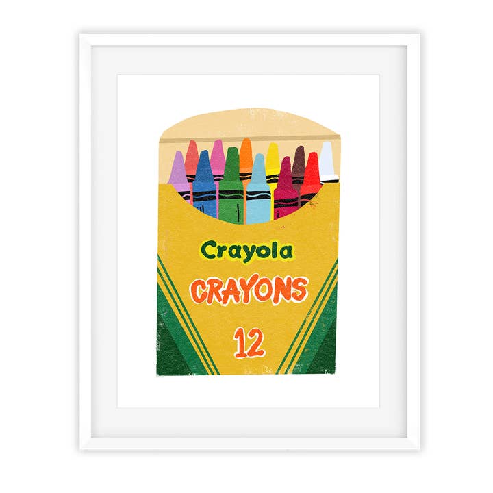 Copper & Print - Wholesale Art Print - Original Crayons
