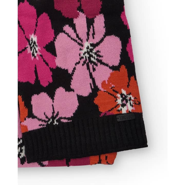 tuc tuc - Wholesale Winter Accessory Set - Kids - Girl's hat and scarf set with floral print3