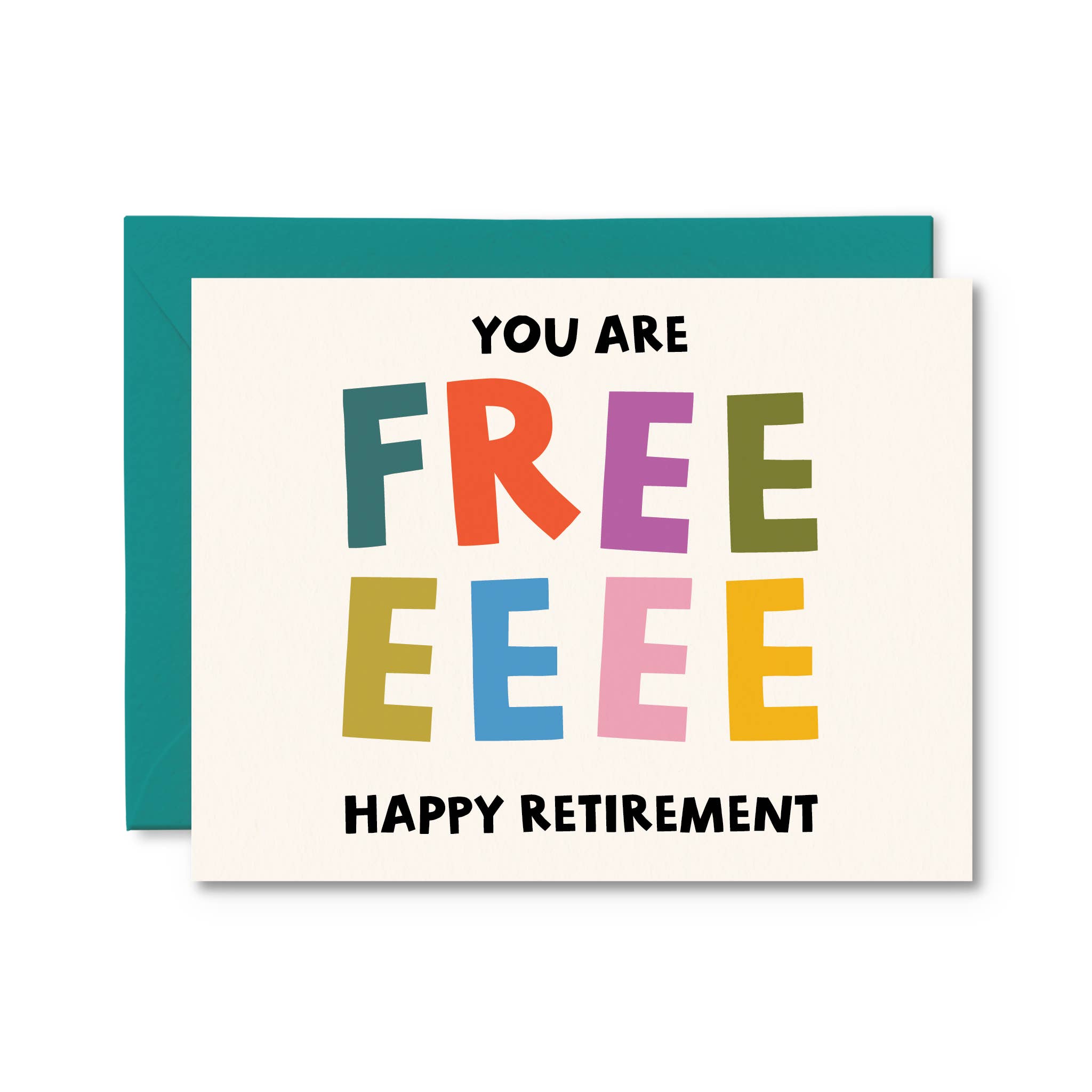 Pretty by Her - Wholesale Retirement Card - You Are Free Retirement Card