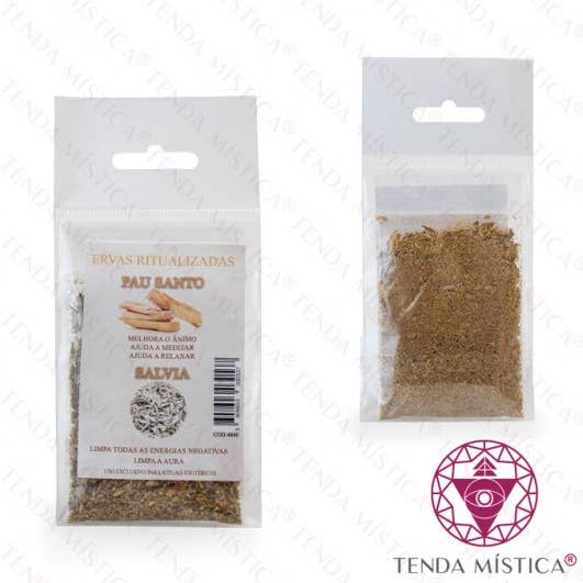 Pau Santo & Sage Ritualized Herbs for wholesale by Tenda Mística