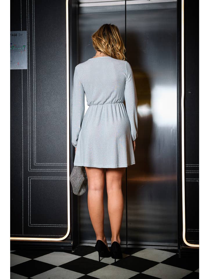 LUCCE - Vendita all'ingrosso Vestito - Donna - Abito a portafoglio con paillettes - 13815