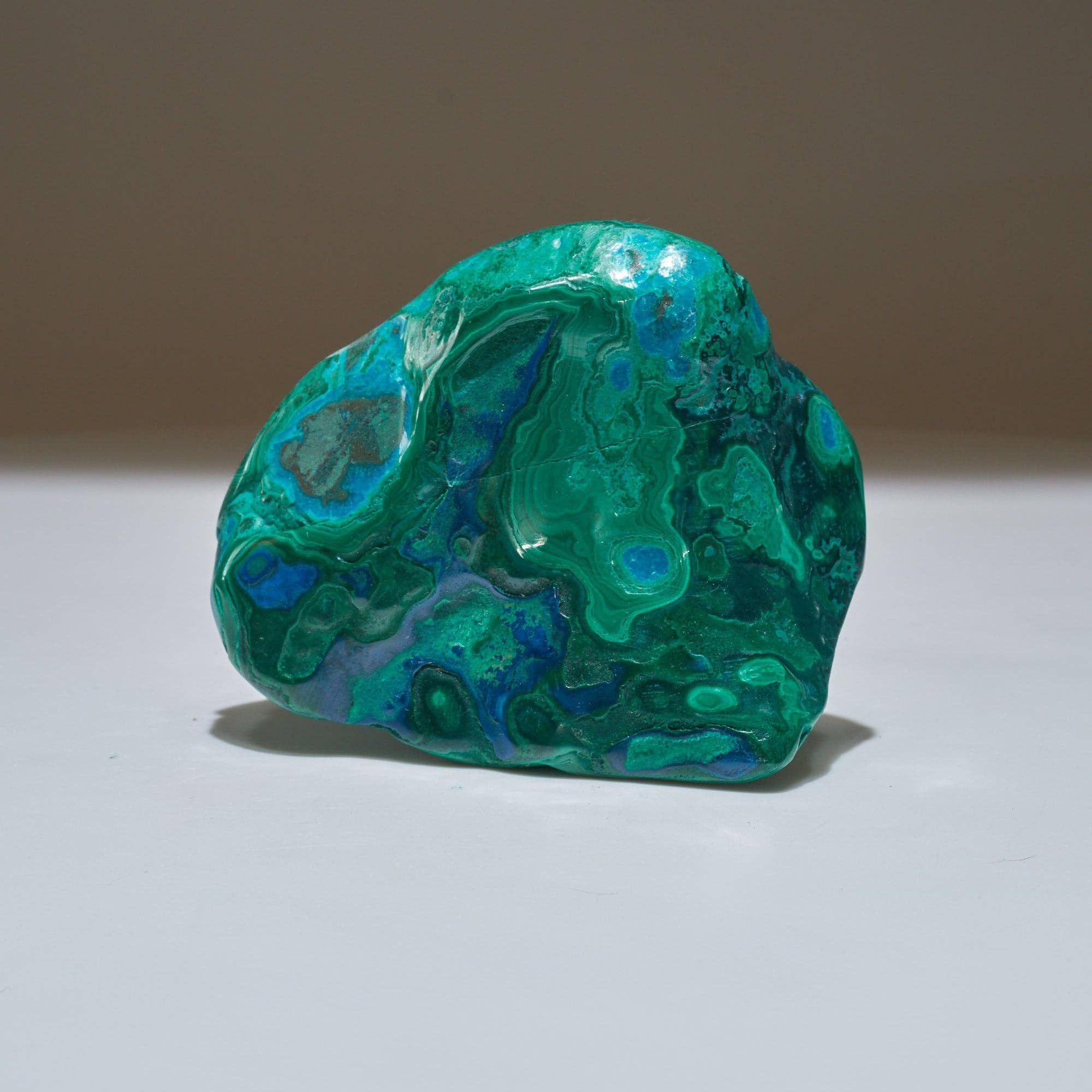 Malachite And More - Wholesale Spiritual Stone/Crystal - 0.71 LB Polished Malachite & Chrysocolla Freeform0