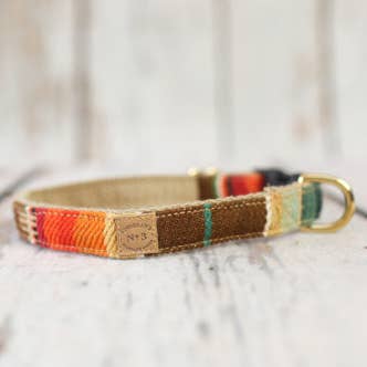 3/4" SUNSET SERAPE STRIPE COLLAR for wholesale by Finnegan’s Standard Goods