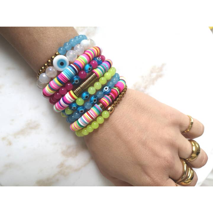 Fiji heishi bead bracelets for wholesale by Atelier SYP